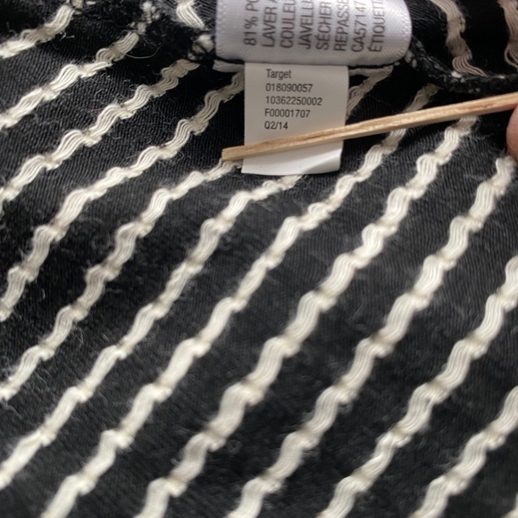 Merona sleeveless black with white polka dot dress NWT size S fit and flare - Picture 8 of 8